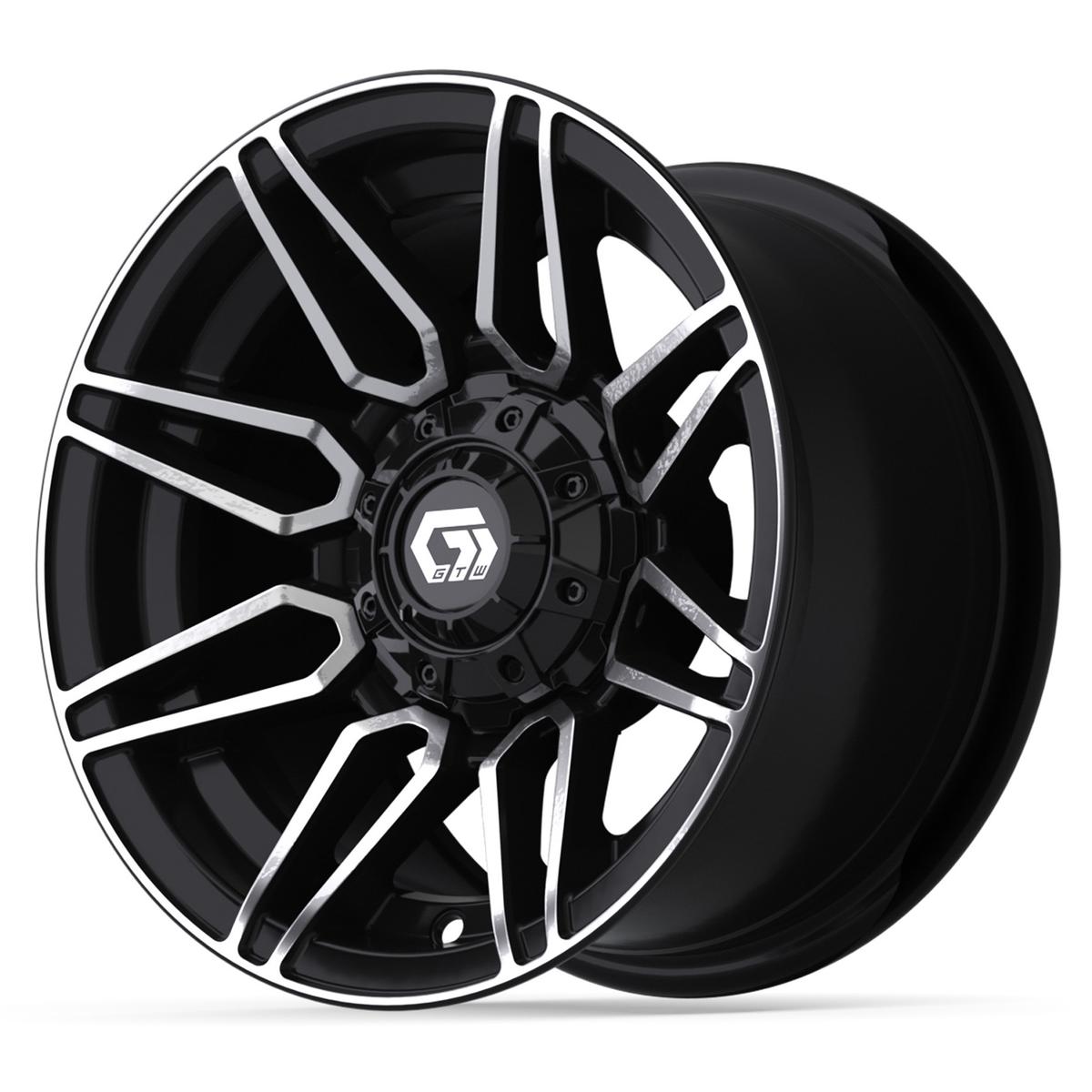 12&Prime; GTW&reg; Stealth Gloss Black with Machined Accents Wheel