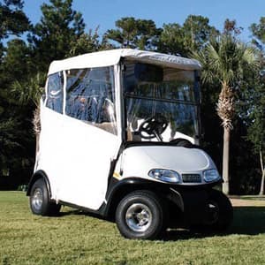 EZGO Marathon 54&Prime; OEM Top White Enclosure Full Back w/Hooks