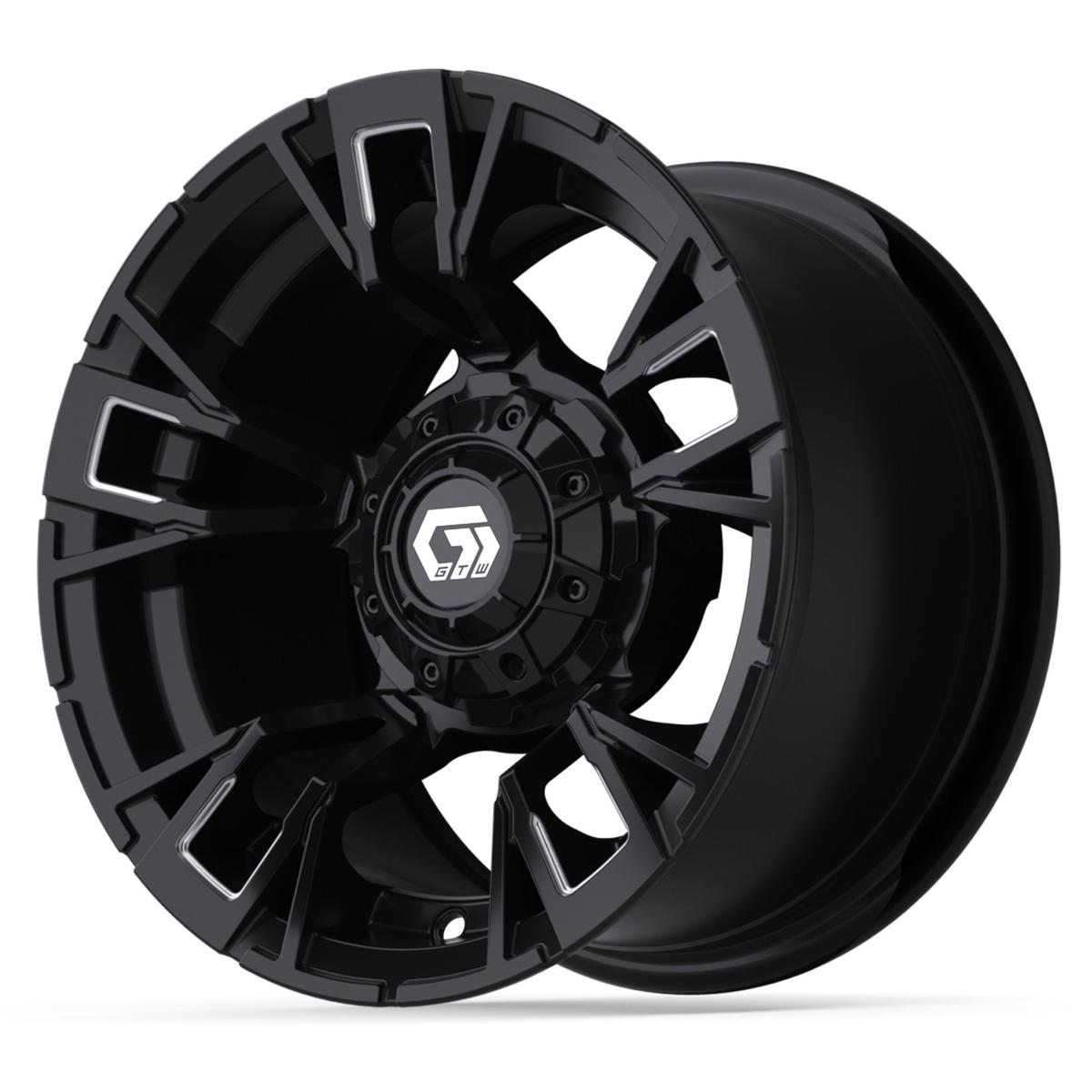 12&Prime; GTW&reg; Vandal Matte Black with Machined Accents Wheel