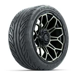 GTW Bravo Matte Bronze 15 in Wheels with 215/40-R15 Fusion GTR Steel Belt Radial Street Tires – Full Set