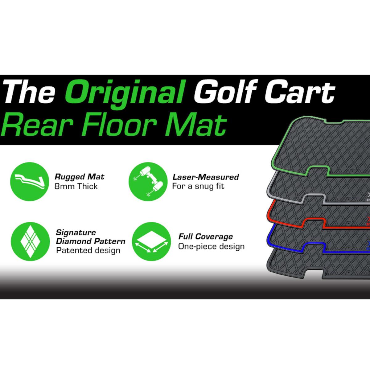 Xtreme Rear Floor Mat for ICON I40, i60 Rear Seats - Black/Red