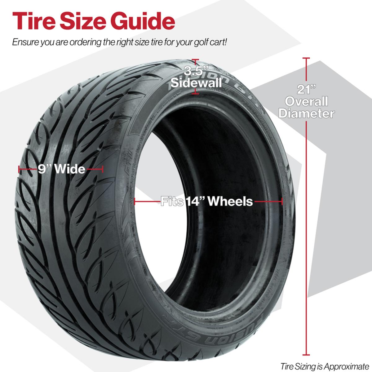 225/40-R14 GTW® Fusion GTR Steel Belted Street Tire