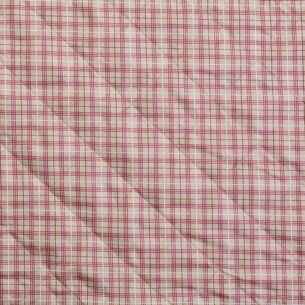 Classic Accessories Tan and Red Plaid Portable Seat Blanket