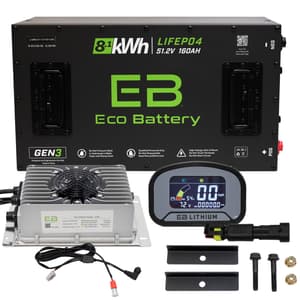 ICON® EV 2017-2021 Eco Lithium 51v 160Ah GEN3 "Toyota MCU" Battery Bundle