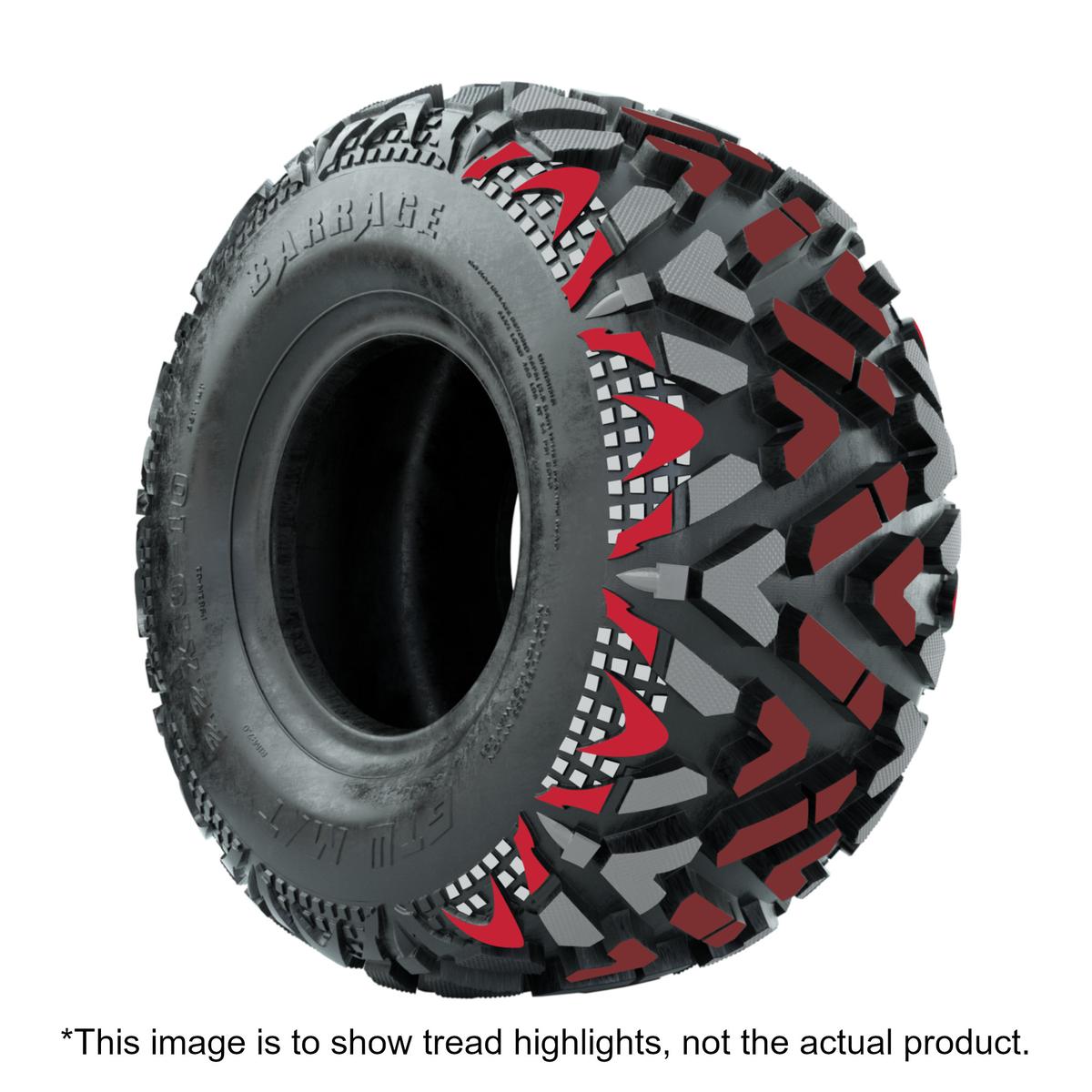 GTW Spyder Matte Black 10 in Wheels with 22x10-10 Barrage Mud Tires – Full Set
