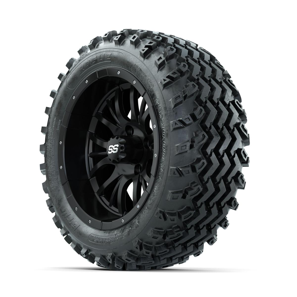 GTW Diesel Matte Black 14 in Wheels with 23x10.00-14 Rogue All Terrain Tires – Full Set
