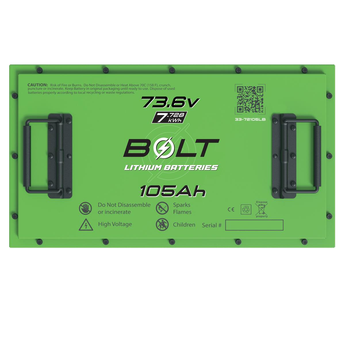 Bolt Energy Bad Boy Buggies 74V 74V 105AH Heated Standard Battery Kit