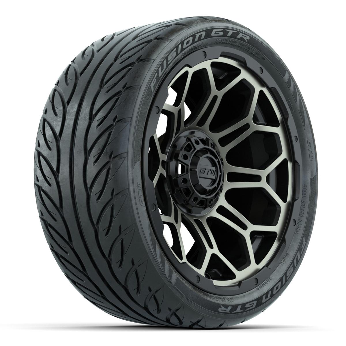 Set of (4) 14 in GTW Bravo Wheels with 225/30-14 Mamba Street Tires