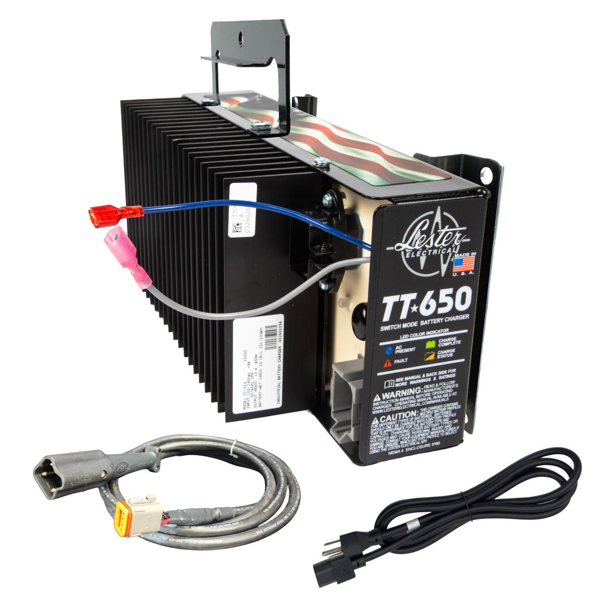 Lester TT-650W Battery Charger with DC 3-Pin Cord for Yamaha G29/Drive &amp; Drive2