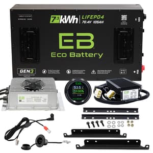 Club Car DS H Frame Eco Lithium 70v 105Ah GEN3 Battery Bundle
