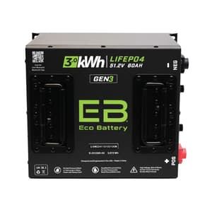 Eco Battery 51V 60Ah GEN3 “Cube” LifePo4 Lithium Battery Only