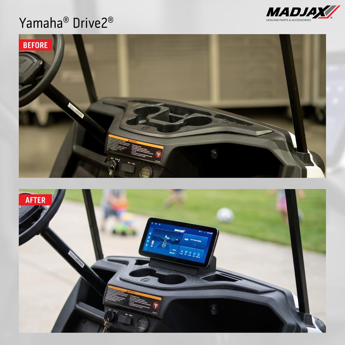 MadJax&reg; Kinect&trade; Display Screen Kit for A/C motor Yamaha Drive2 with OEM Lithium Battery Setup