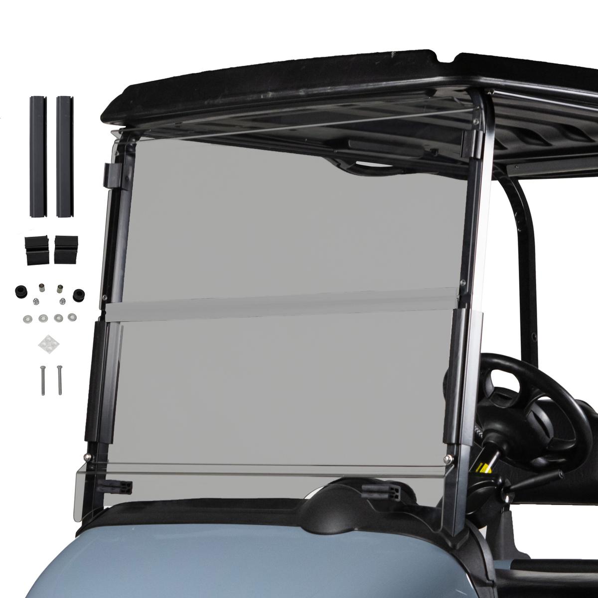 RedDot EZGO RXV 1/4″ Thick Acrylic Folding Tinted Windshield (Years 2008-2023)