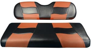 MadJax&reg; Riptide Black/Moroccan Two-Tone EZGO TXT & RXV Front Seat Covers