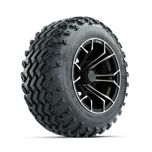 GTW Spyder Bronze/Matte Black 12 in Wheels with 22x11.00-12 Rogue All Terrain Tires – Full Set