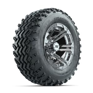 GTW Specter Chrome 12 in Wheels with 23x10.00-12 Rogue All Terrain Tires – Full Set