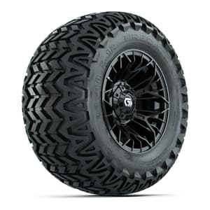 Set of (4) 12 in GTW® Stellar Black Wheels with 23x10.5-12 Predator All-Terrain Tires