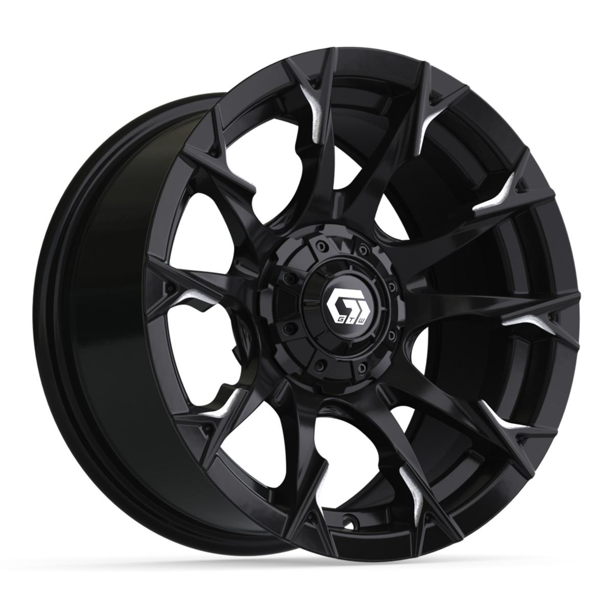 14&Prime; GTW&reg; Diablo Gloss Black with Machined Accents Wheel