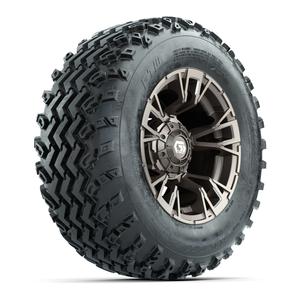 GTW&reg; Vandal Bronze/Machined 12 in Wheels with 23X10.00-12 Rogue All-Terrain Tires – Full Set