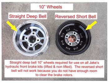 Club Car Precedent Hydraulic Front Disc Brake Kit for Non-Lifted Carts (Years 2004-2008.5)