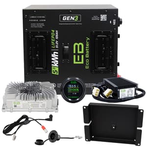 Club Car DS H Frame Eco Lithium 51v 105Ah GEN3 Battery Bundle – Thru Hole