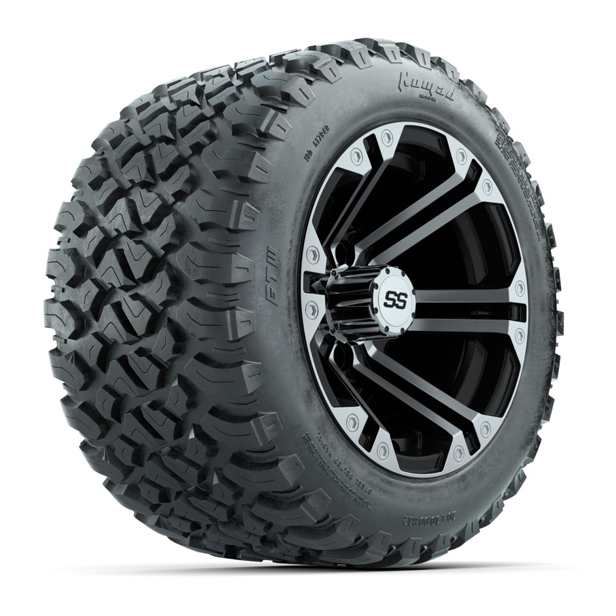 Set of (4) 12 in GTW Specter Wheels with 20x10-R12 GTW Nomad All-Terrain Tires