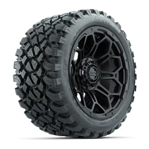 Set of (4) 14 in GTW Bravo Wheels with 23x10-14 GTW Nomad All-Terrain Tires