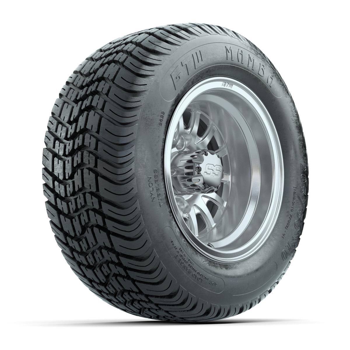 Set of (4) 10 in GTW Medusa Wheels with 205/50-10 GTW Mamba Street Tires