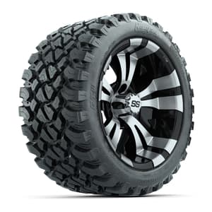 Set of (4) 14 in GTW Vampire Wheels with 23x10-14 GTW Nomad All-Terrain Tires
