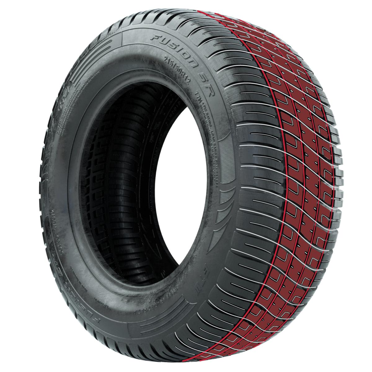 215/50-R12 GTW&reg; Fusion S/R Steel Belted Street Tire