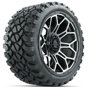 Set of (4) 15&Prime; GTW Bravo Matte Gray Wheels with 23x10-R15 Nomad All-Terrain Tires