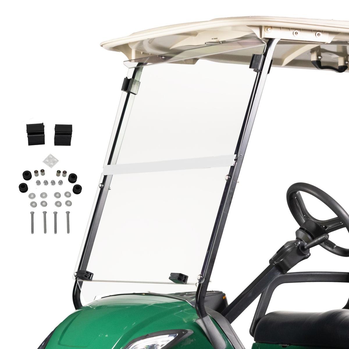 2007-16 Yamaha G29-Drive - Clear Impact-Resistant Folding Windshield