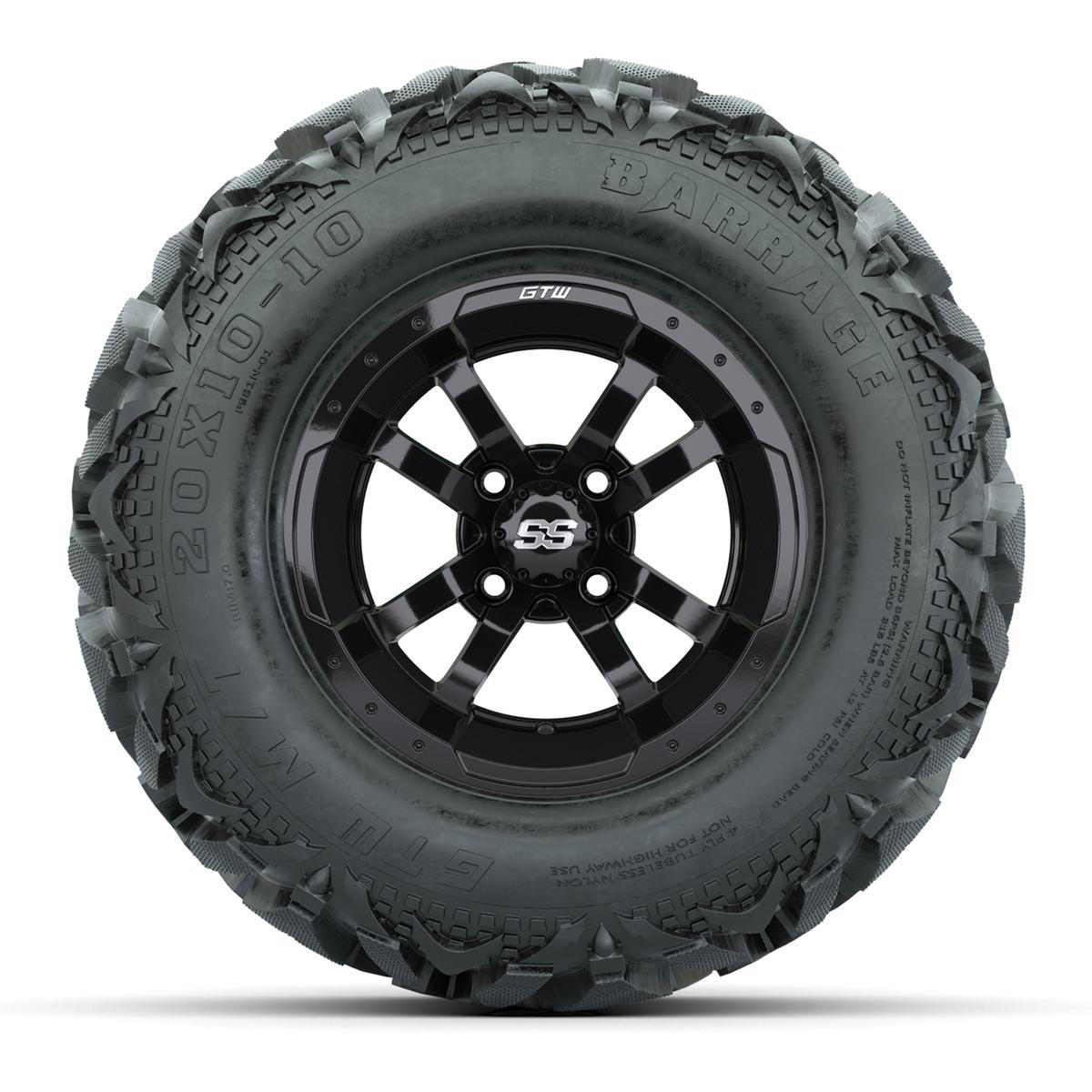 Storm Trooper Wheels with Barrage Mud Tires - 10 Inch