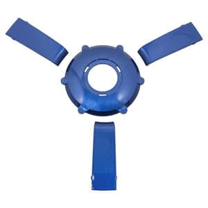 Blue Metallic Center Cap & Spoke Set For Gussi Italia&reg; Giazza Steering Wheel