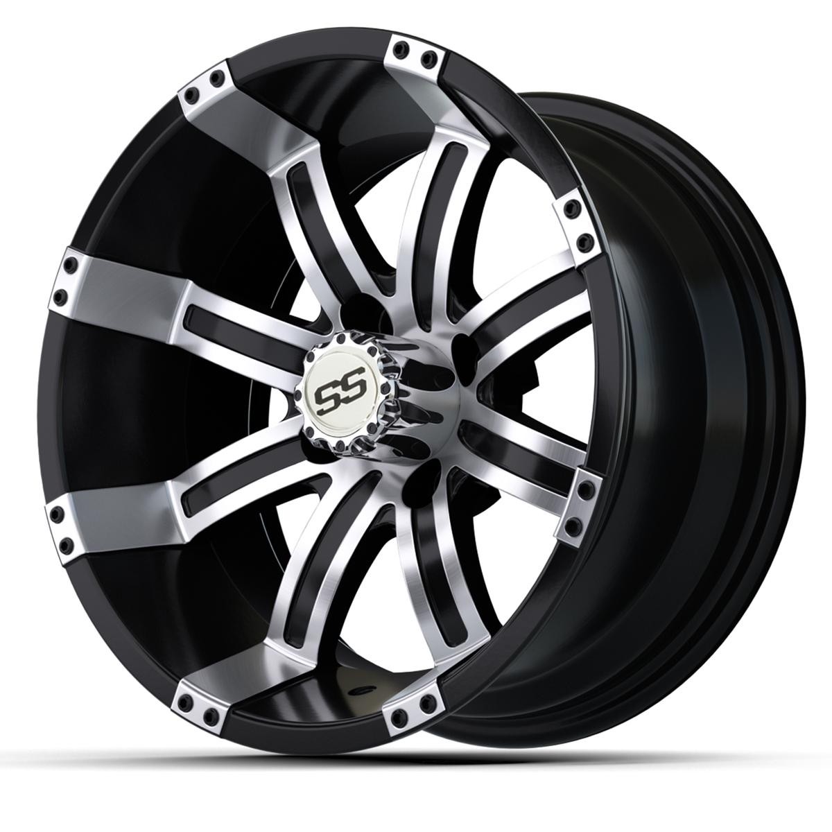 14&Prime; GTW&reg; Tempest Black with Machined Accents Wheel (3:4 Offset)