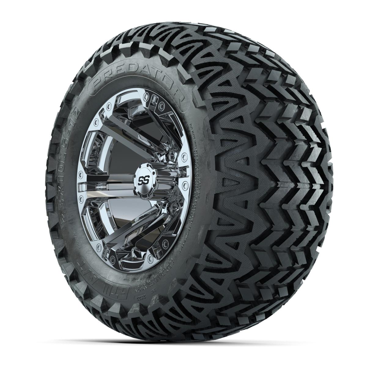 GTW Specter Chrome Wheels with 23in Predator A-T Tires - 12 Inch