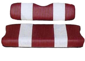 SEAT COVER SET,RED/WHTE,FRONT,YAM G11-G22