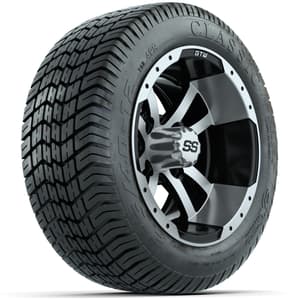 Set of (4) 12 in GTW Storm Trooper Wheels with 215/40-12 Excel Classic Street Tires