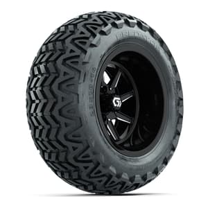GTW&reg; Reaper Black/Machined 14 in Wheels with 23X10-14 Predator All-Terrain Tires - Full Set
