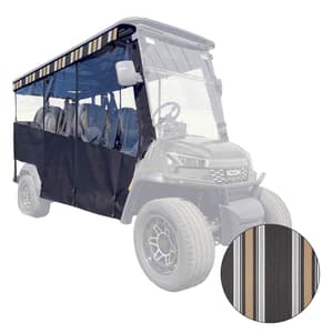 RedDot 6-Passenger Black Track Style Enclosure with Emblem Classic Valance for ICON i60LX (Years 2026-Up)