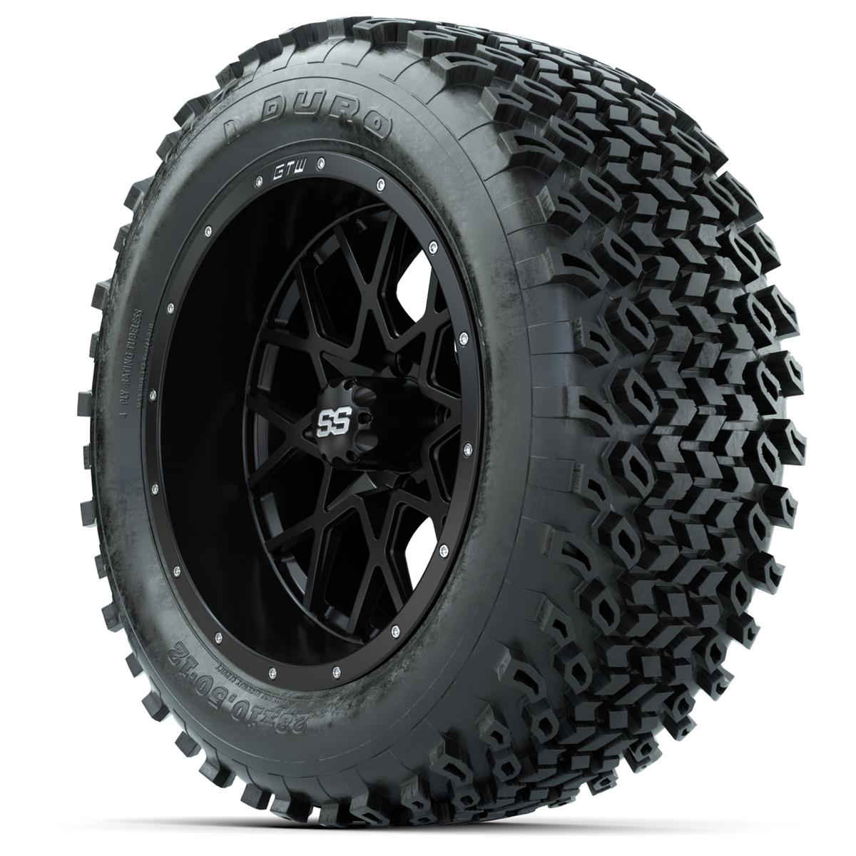 Set of (4) 14 in GTW Vortex Wheels with 23x10-14 Duro Desert All-Terrain Tires
