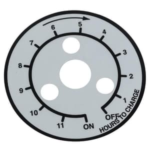 12 Hour Timer Decal for Lestermatic Chargers