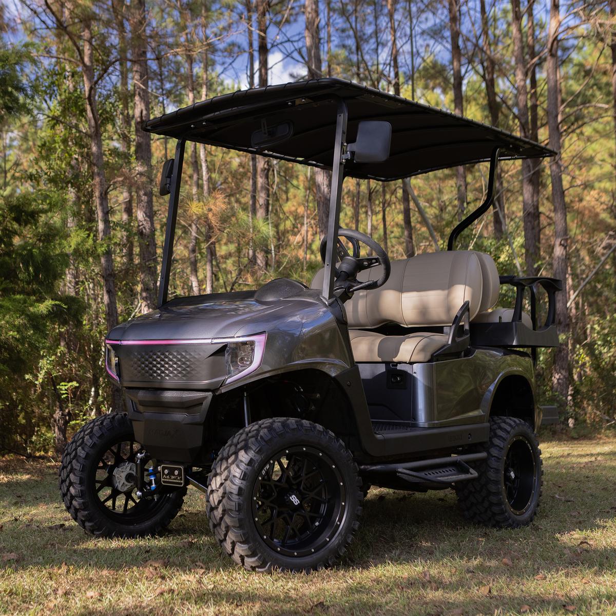 MadJax&reg; EZGO RXV Armor Nerf Bar with Drop Down Side Step and Brackets