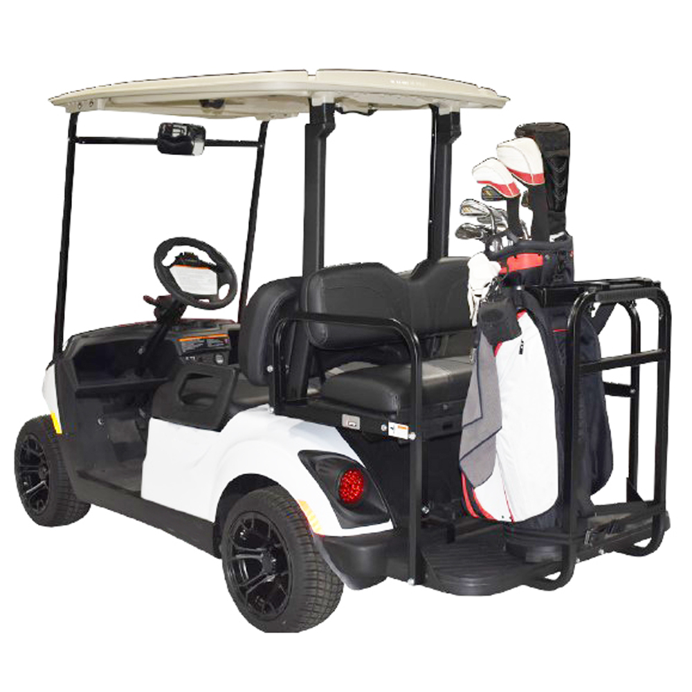 Golf Bag Holder Rear Seat Attachment For 4 Passenger Golf Cart