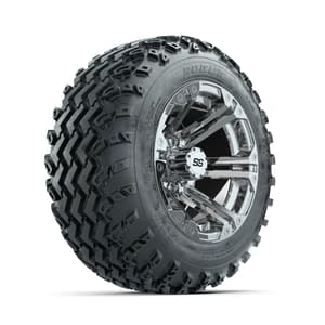 GTW Specter Chrome 12 in Wheels with 22x11.00-12 Rogue All Terrain Tires – Full Set