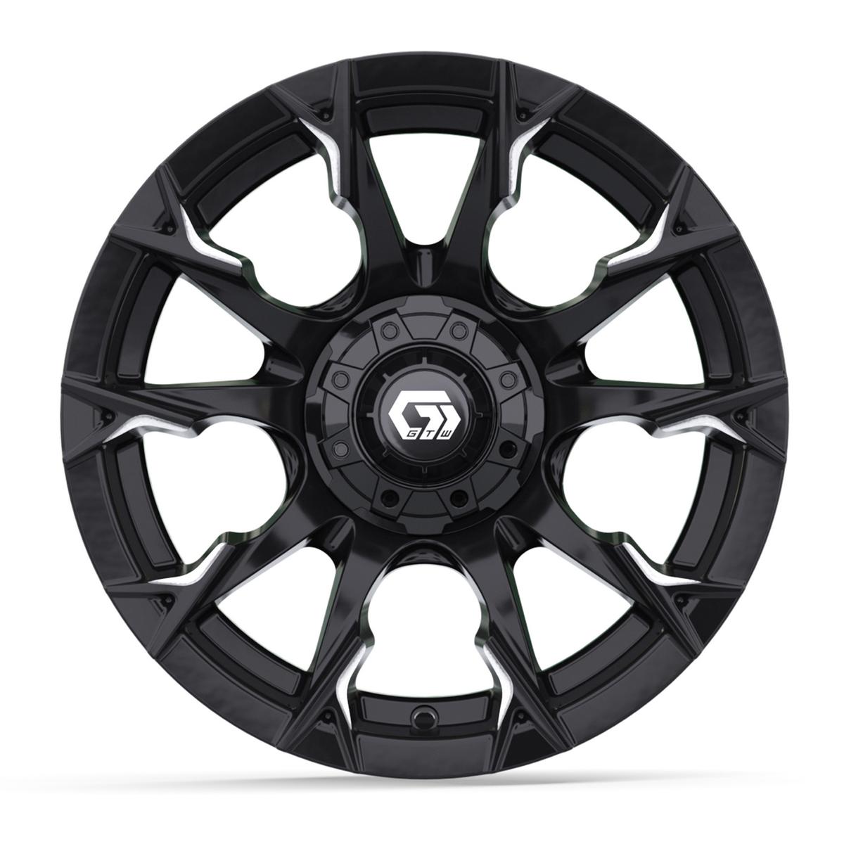 14&Prime; GTW&reg; Diablo Gloss Black with Machined Accents Wheel