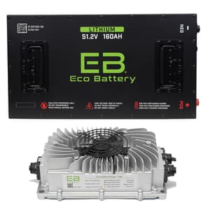 51V 160AH Eco LifePo4 Lithium Battery Kit with 15A Charger