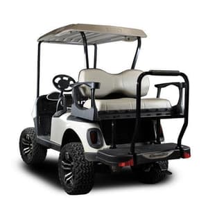 EZGO RXV MadJax&reg; Genesis 250 Rear Seat with Deluxe Sandstone Seat Cushions (Years 2008-Up)