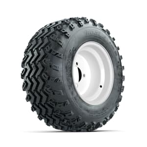 GTW Steel White 10 in Wheels with 20x10.00-10 Rogue All Terrain Tires – Full Set