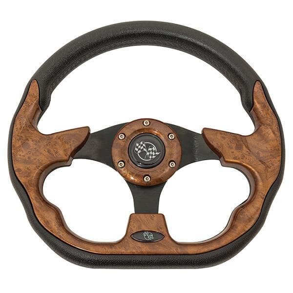 GTW 12.5 Inch Woodgrain Steering Wheel